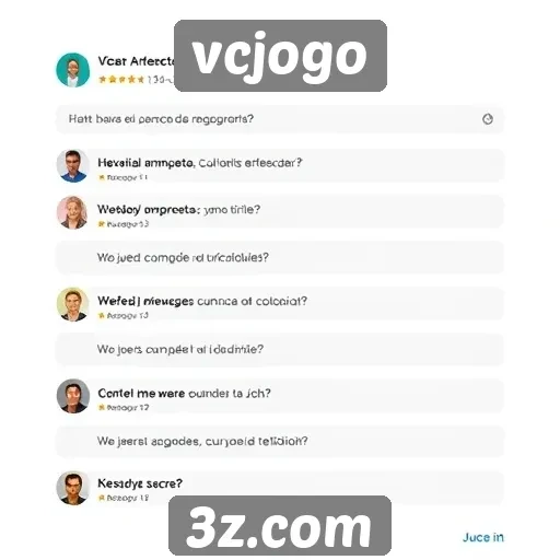feedback dos usuários sobre o site vcjogo