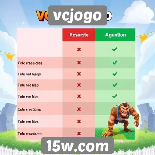 Comparação entre vcjogo e outros sites de jogos